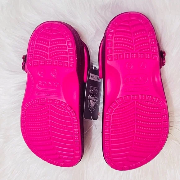 Disney Mickey Mouse Icon Clogs Adults Crocs – Pink Glitter - Picture 6 of 6